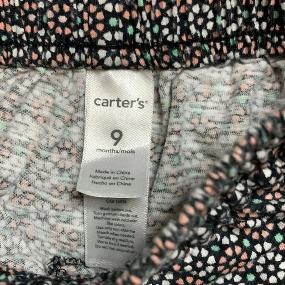 Carters shorts 9 months baby girl shorts bundle blue multicolor summer